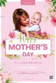 Mothers Day PSD Flyer Template