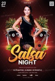 Salsa Night PSD Flyer Template