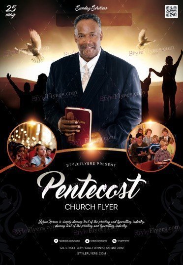 Pentecost Church PSD Flyer Template