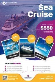 Sea Cruise PSD Flyer Template