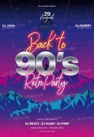 Back-to-90's---Retro-Party_psd_flyer