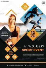 New Season Sport Event PSD Flyer Template