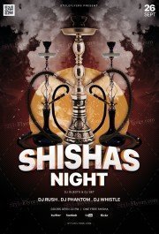 Shisha's Night PSD Flyer Template