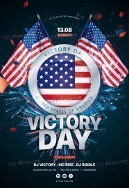 Victory Day PSD Flyer Template