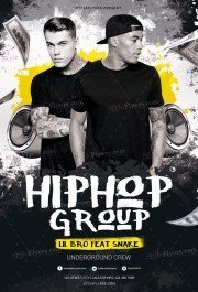 Hip Hop Group PSD Flyer Template