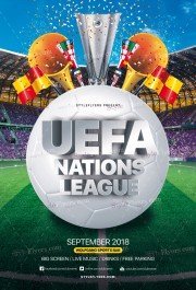 Uefa Nations League PSD Flyer Template