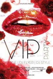 VIP Party PSD Flyer Template