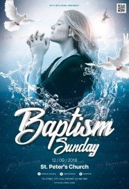 Baptism Sunday PSD Flyer Template