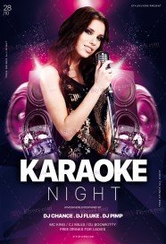 Karaoke-Night Flyer