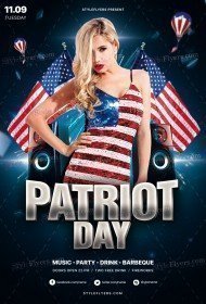 Patriot Day PSD Flyer Template