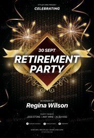 Retirement Party PSD Flyer Template