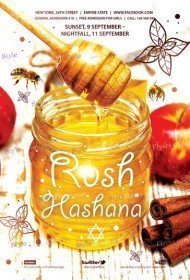 Rosh Hashana PSD Flyer Template