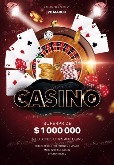 Casino PSD Flyer Template #26462 - Styleflyers