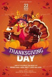 Thanksgiving Day PSD Flyer Template