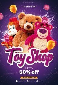 Toy Shop PSD Flyer Template