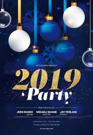 2019 Party PSD Flyer Template