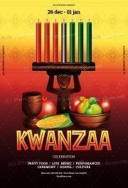 Kwanzaa PSD Flyer Template