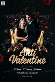 Anti Valentine PSD Flyer Template