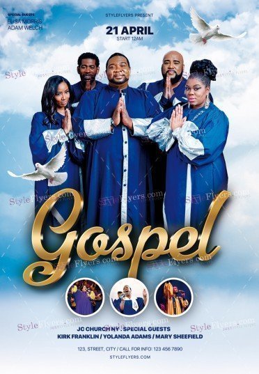 Gospel PSD Flyer Template