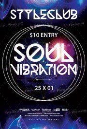 Soul Vibration PSD Flyer Template