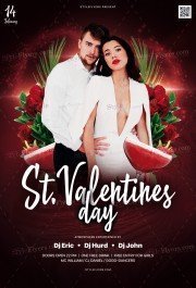 St. Valentine's Day PSD Flyer Template