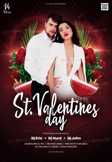 St. Valentine’s Day PSD Flyer Template
