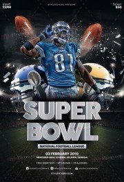 Super Bowl PSD Flyer Template