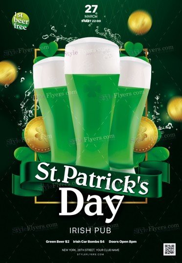 St Patrick’s Day PSD Flyer Template