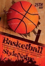Basketball Flyer PSD Template