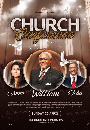 Church Conference PSD Flyer Template