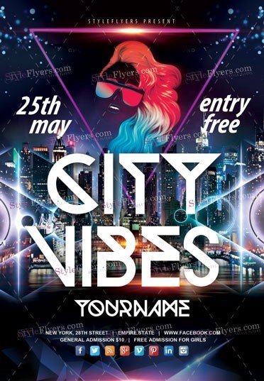 City Vibes PSD Flyer Template