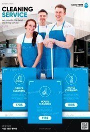 Cleaning Service PSD Flyer Template