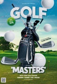 Golf 'Masters' PSD Flyer Template
