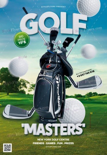 Golf ‘Masters’ PSD Flyer Template