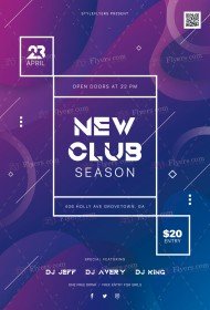 New Club Season PSD Flyer Template