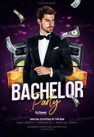 Bachelor Party PSD Flyer Template (1)