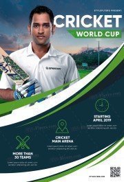 Cricket World Cup PSD Flyer Template