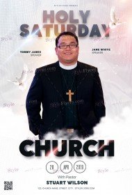 Holy Saturday Church PSD Flyer Template