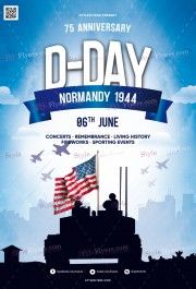 D-Day PSD Flyer Template