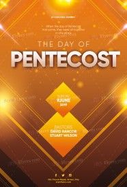 Pentecost PSD Flyer Template
