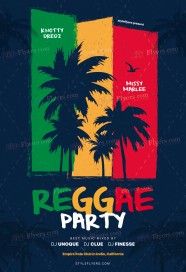 Reggae Party PSD Flyer Template