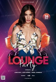 lounge-party_psd_flyer