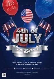 4th Of July PSD Flyer Template