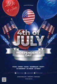 4th Of July PSD Flyer Template
