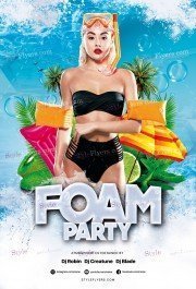 Foam Party PSD Flyer Template