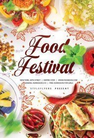 Food Festivale PSD Template Flyer