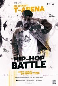 Hip Hop Battle PSD Flyer Template