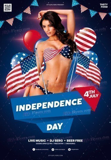 Independence Day PSD Flyer Template