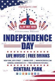 Independence Day Party PSD Flyer Template