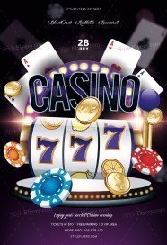Casino PSD Flyer Template